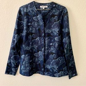 Elizabeth and James Floral Silk Blouse